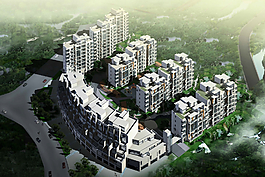 居住區(qū)建筑設(shè)計圖片