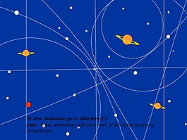 行星軌道背景科技PPT模板