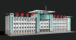 教学楼3d模型源文件