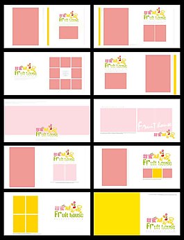甜蜜糖果屋系列兒童相冊模板