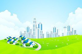 绿色城市图片