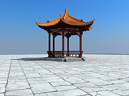 六角亭子圖片