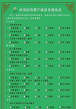 滿意度調(diào)查