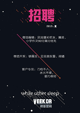 招聘海報(bào)