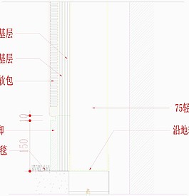 软包墙面-深化节点