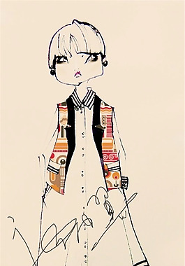 服裝設(shè)計手繪效果圖