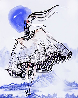 服裝設(shè)計手繪效果圖