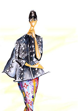 服裝設(shè)計(jì)手繪效果圖