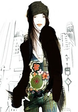 服裝設(shè)計(jì)手繪效果圖