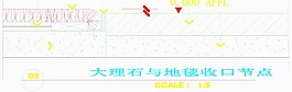 大理石与地毯收口节点