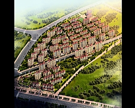 高清室外設(shè)計(jì)鳥瞰效果圖下載