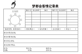 客情記錄表