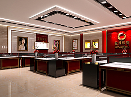 金銀首飾展柜圖片