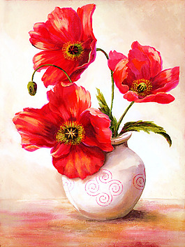 罌粟花裝飾畫(huà)