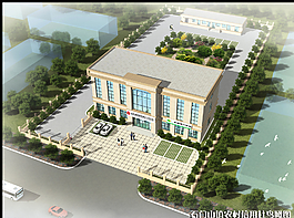 信用社鳥瞰圖圖片