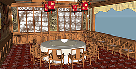 中式宴會(huì)廳圖片