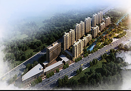 建筑鳥瞰圖圖片