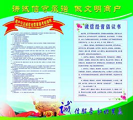 誠信承諾書文明