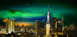 城市夜景圖片