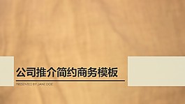 公司推介明素雅简约型模板