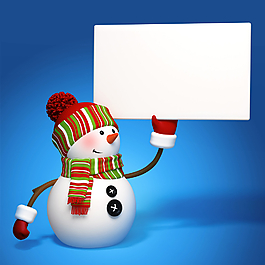 3D圣誕小雪人圖片