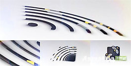 三維環(huán)形波紋Logo演繹動(dòng)畫模板