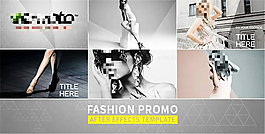 時尚模特宣傳電視包裝模板