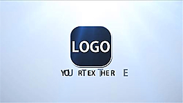 碎片汇聚成LOGO标志AE模板