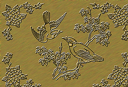 浮雕鳥畫圖片
