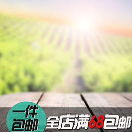 绿色背景商品主图