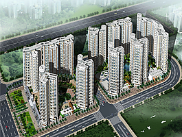 高層居住區(qū)建筑設(shè)計圖片