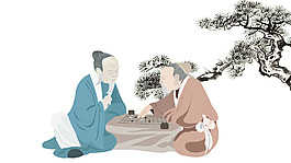 古代文人下棋