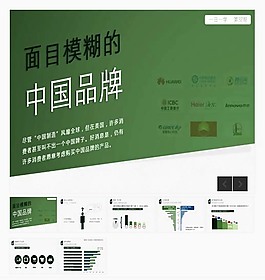 中國品牌調(diào)查報(bào)告PPT模板