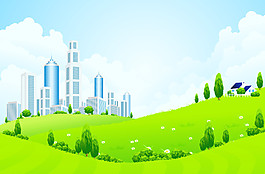 绿色城市图片