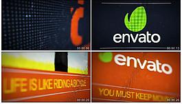 橙色字幕視頻素材