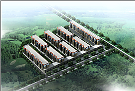 建筑鸟瞰图片