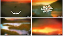 橙色背景視頻素材