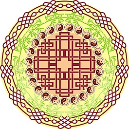 花紋  太極圖騰  底紋  中國紋