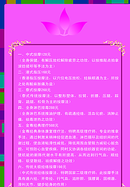 中醫按摩展板圖片