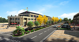 商貿(mào)城道路綠化圖片