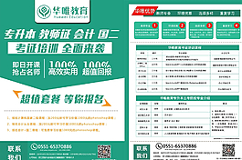 教育培訓單頁海報圖片