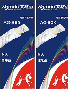 羽毛球线X展架图片