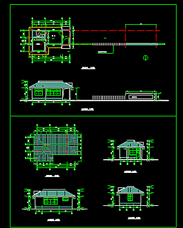 辦公樓門衛(wèi)建筑施工圖
