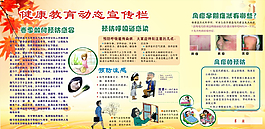 健康教育動態(tài)宣傳專欄圖片