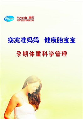 惠氏奶粉科學管理孕婦展板