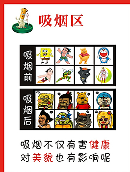 吸煙區(qū)展板圖片