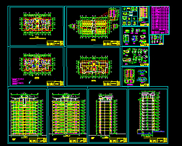 十二層商主樓建筑施工圖
