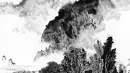 山水背景