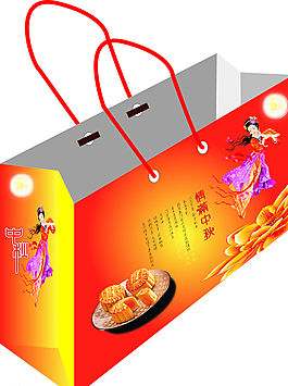 喜庆手提袋成品图图片