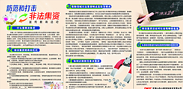 保险非法集资展板图片